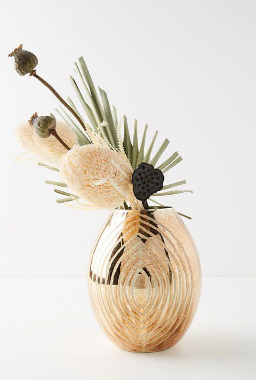 Glitz up your table with this autumnal mercury vase